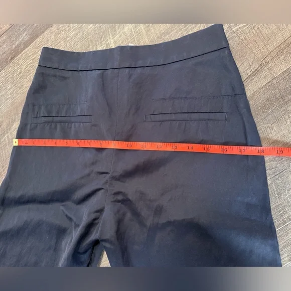 Jil Sander Casual Satin Trouser Pants in Midnight Blue - Size Small - US 4/6